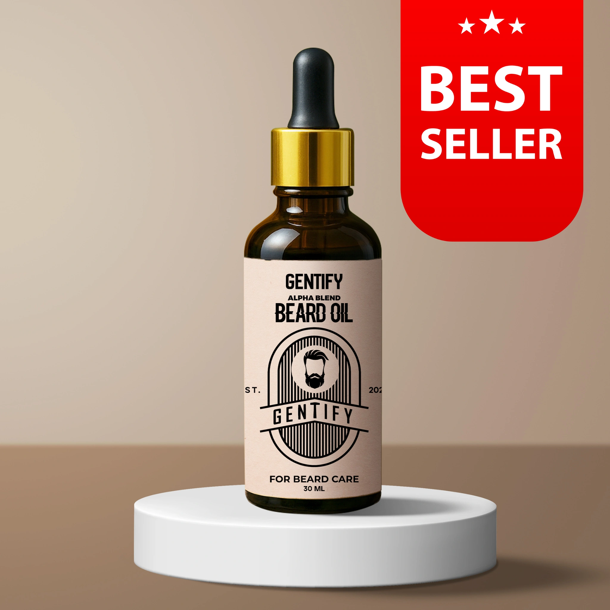 Alpha Blend Beard Oil 30ml bottle by Gentify